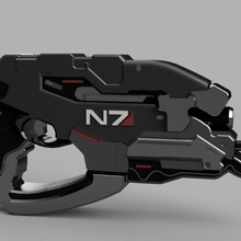 n7 aquila massa oggetti scena cosplay pistola replica effetto 3d print model - Mito3D