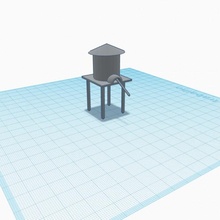 water tank tinkercad 3d print model - Mito3D