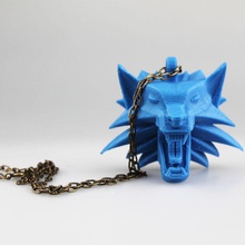 witcher - wolf head talisman jewellery pendant videogame thewhitcher 3d print model - Mito3D
