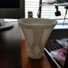 espiral padronizar copo jardim vaso 3d print model - Mito3D