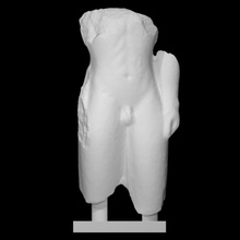 torso kouros escanear hombre medio cuerpo 3d print model - Mito3D