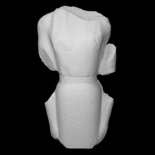 statue standing maiden kore scan woman halfbody 3d print model - Mito3D