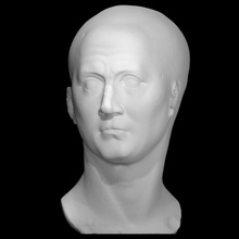 portrait prêtre isis analyse buste tête mythologie romain Rome sculpture Impression 3D 3dscan général héritage culturel chauve scipion cicatrice 3d print model - Mito3D