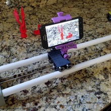 sencillo cámara deslizador artilugio electrónica teléfono foto gopro vídeo acción videografia control deslizante equipo 3d print model - Mito3D