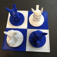 Pokémon Schach Tafel Ventilator Kunst Pokeball Schachbrett 3d print model - Mito3D
