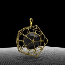 bijoux Platon géométrie Collier talisman compétition 3d print model - Mito3D