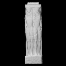 grave stele boeotia scan monument relief funerary 3d print model - Mito3D