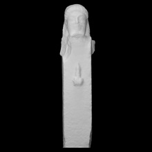 herm siphnos analyse tête homme monument demi corps 3d print model - Mito3D