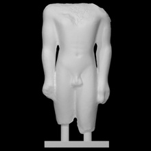 torse kouros analyse homme demi corps 3d print model - Mito3D
