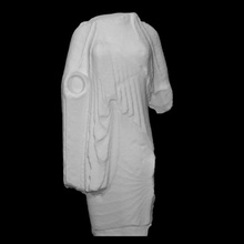 kore scan marble parian relief chiton himation rpsettes 3d print model - Mito3D