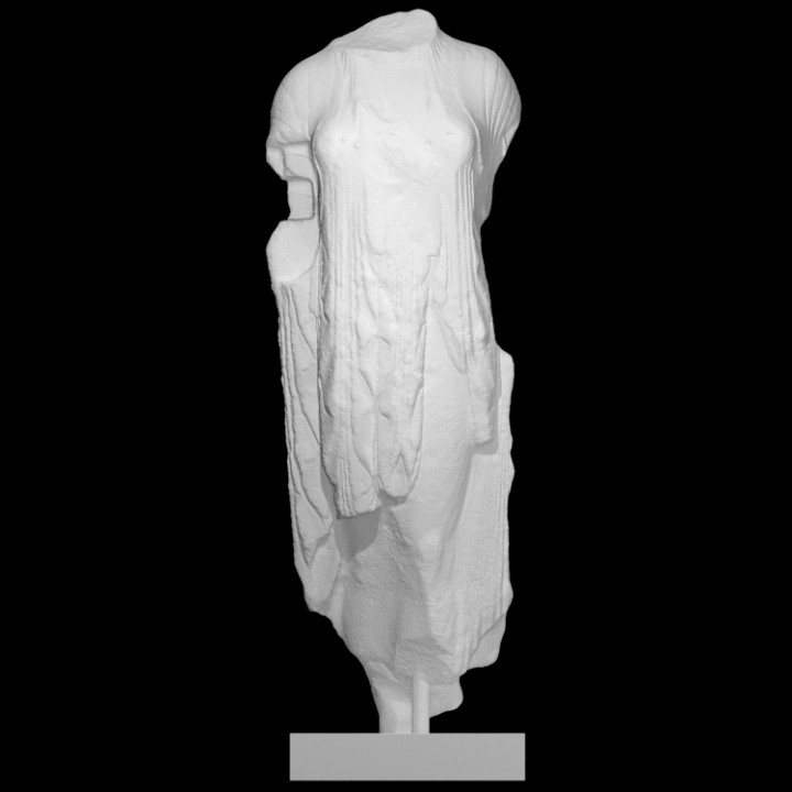 statue kore scan 3D print model - Mito3D