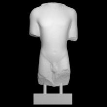 torse kouros analyse sculpture marbre Apollon île 3d print model - Mito3D