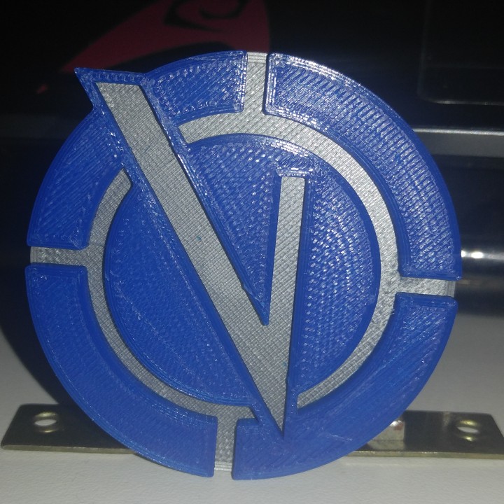 vendicatori logo Rick morty fan arte rickandmorty 3D print model - Mito3D