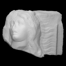 relief fragment golden gate scan 3d print model - Mito3D