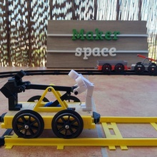 Ferrovia mano macchina carro giocattoli Giochi treno replica creatore ferrovia handcar trainmodel 3d print model - Mito3D