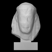 tête kouros analyse homme demi corps 3d print model - Mito3D