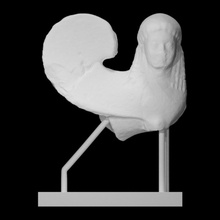 Statue Sphinx Scan Tier Frau halber Körper 3d print model - Mito3D