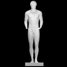 funéraire kouros statue analyse aristocrate mésogée aristodikos 3d print model - Mito3D