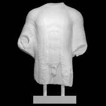 torso kouros scan athens draped ilissos mantle 3d print model - Mito3D