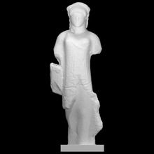 heykelcik Kore taramak heykel Chiton örtü parian mermer Eleusis 3d print model - Mito3D