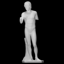 statue nude youth scan man halfbody 3d print model - Mito3D