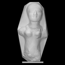 digital emitir figurilla molde escanear mujer medio cuerpo 3d print model - Mito3D