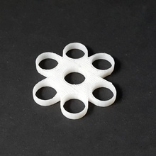 inquietação brinquedos jogos spinner fidget sixholefidgetspinner 3d print model - Mito3D