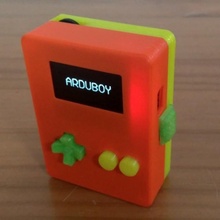 arduino Mano juego consola caso funda artilugio electrónica arduboy 3d print model - Mito3D