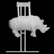 rinoceronte Varredura animal tamanho real instalação 3d print model - Mito3D