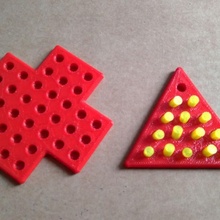 cheville solitaire jouets Jeux Jeu puzzle jouet saut sauter 3d print model - Mito3D
