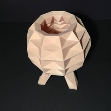 emerald vase & garden 3d print model - Mito3D