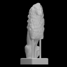 marble lion scan animal halfbody 3d print model - Mito3D