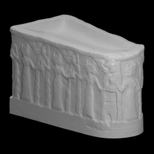 cuenca templo Dios ningirsu escanear Monumento alivio 3d print model - Mito3D