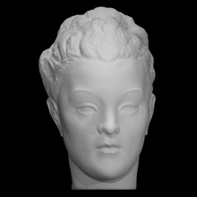head woman scan halfbody 3d print model - Mito3D