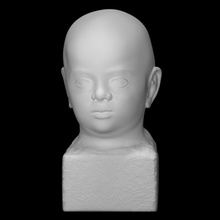 cabeza bebé escanear niño medio cuerpo 3d print model - Mito3D