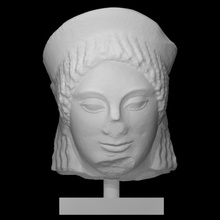 head kore scan woman halfbody 3d print model - Mito3D