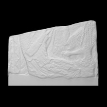 frammento tomba stele scansione sollievo funerario 3d print model - Mito3D