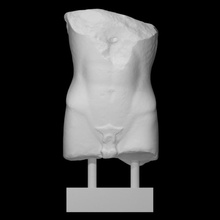 torso kouros scansione uomo metà corpo 3d print model - Mito3D