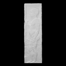 relief stele figuring child scan funerary 3d print model - Mito3D