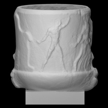 unfinished crater scan object relief 3d print model - Mito3D