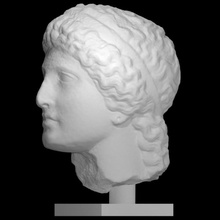 head hera scan goddess sculpture marble argive 3d print model - Mito3D