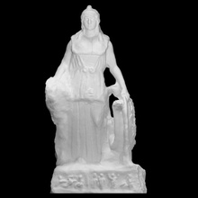 lenormant Atenas Varredura deusa escultura estatueta mármore pentélico 3d print model - Mito3D