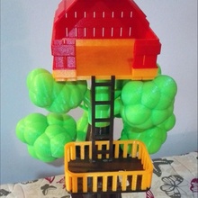 tree house toys & games game kids toy wood buildingkit 3d print model - Mito3D