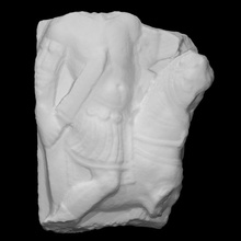 fragment horse rider relief scan 3d print model - Mito3D