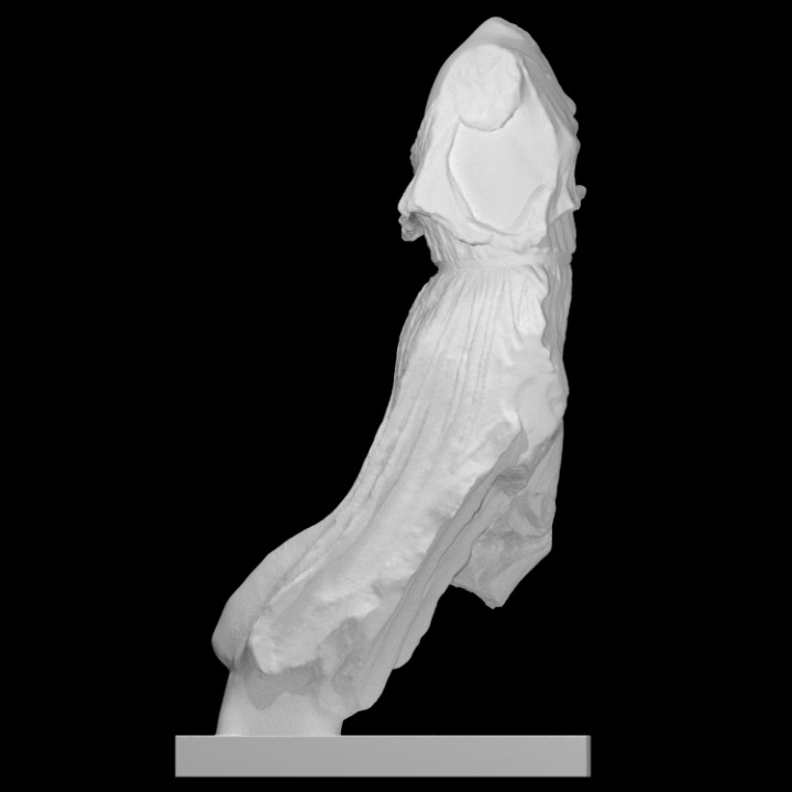 femmina statua scansione dea marmo Atene theseion autra hebe 3D print model - Mito3D