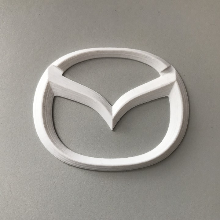 Mazda logotipo ventilador arte mazdalogocarbadgerx786mazdaspeedwingedm 3D print model - Mito3D