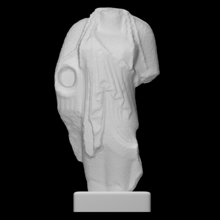 statuetta kore scansione donna metà corpo 3D print model - Mito3D