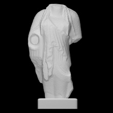 heykelcik Kore taramak Kadın yarım beden 3d print model - Mito3D