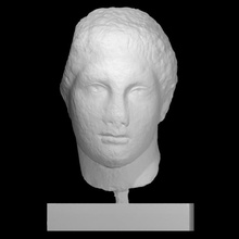head youth scan sculpture marble 3d print model - Mito3D