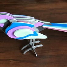 pájaro ala suplementación jardín 3d print model - Mito3D